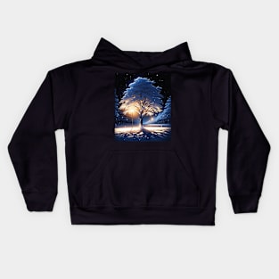 Snowy Night Kids Hoodie